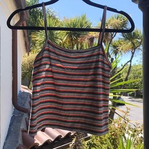COPY - Multi Color Striped Brandy Tank